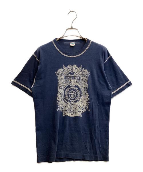Champion（チャンピオン）Champion (チャンピオン) 70's カレッジプリント Tシャツ ネイビー サイズ:Ｌの古着・服飾アイテム