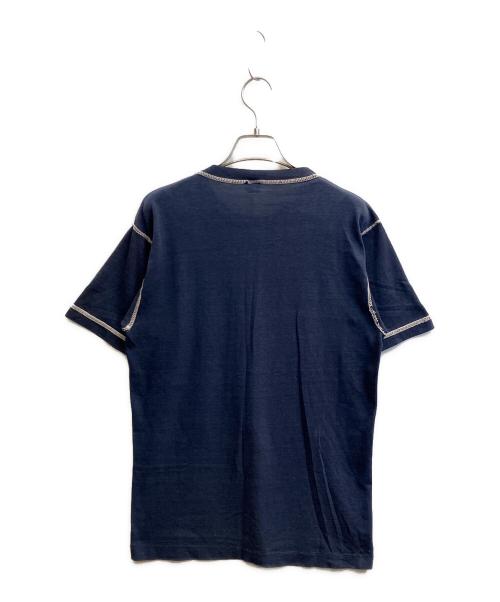 Champion（チャンピオン）Champion (チャンピオン) 70's カレッジプリント Tシャツ ネイビー サイズ:Ｌの古着・服飾アイテム