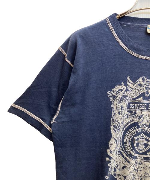 Champion（チャンピオン）Champion (チャンピオン) 70's カレッジプリント Tシャツ ネイビー サイズ:Ｌの古着・服飾アイテム