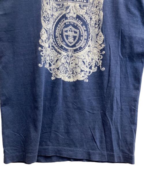 Champion（チャンピオン）Champion (チャンピオン) 70's カレッジプリント Tシャツ ネイビー サイズ:Ｌの古着・服飾アイテム