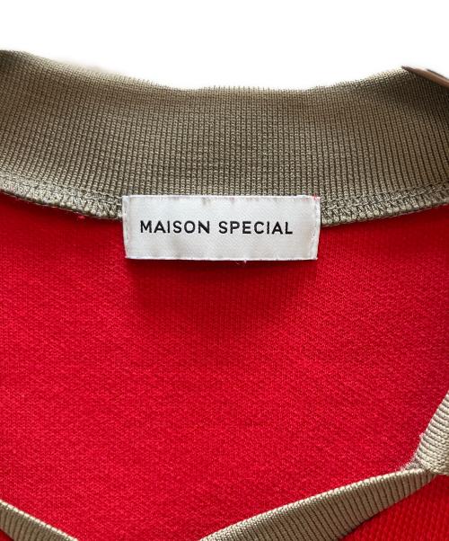 MAISON SPECIAL（メゾンスペシャル）MAISON SPECIAL (メゾンスペシャル) 長袖カットソー レッド サイズ:フリーの古着・服飾アイテム