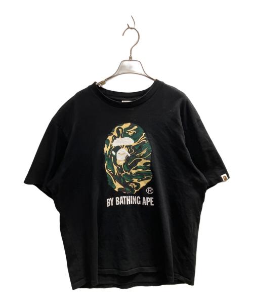 A BATHING APE（アベイシングエイプ）A BATHING APE (アベイシングエイプ) 半袖カットソー ブラック サイズ:Ｌの古着・服飾アイテム