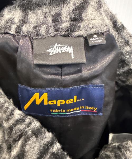 stussy（ステューシー）stussy (ステューシー) MAPEL (メープル) WILDLIFE WOOL BEACH PANT ブラック サイズ:Ｓの古着・服飾アイテム