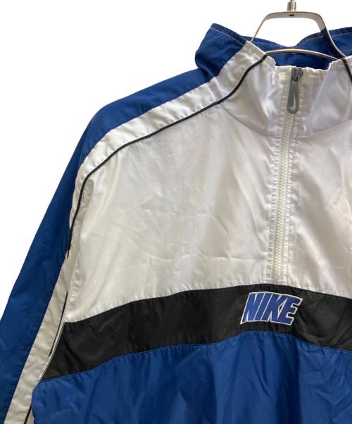 NIKE（ナイキ）NIKE (ナイキ) 90'sナイロンジャケット ホワイト×ブルー サイズ:Ｌの古着・服飾アイテム