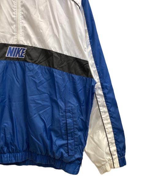 NIKE（ナイキ）NIKE (ナイキ) 90'sナイロンジャケット ホワイト×ブルー サイズ:Ｌの古着・服飾アイテム