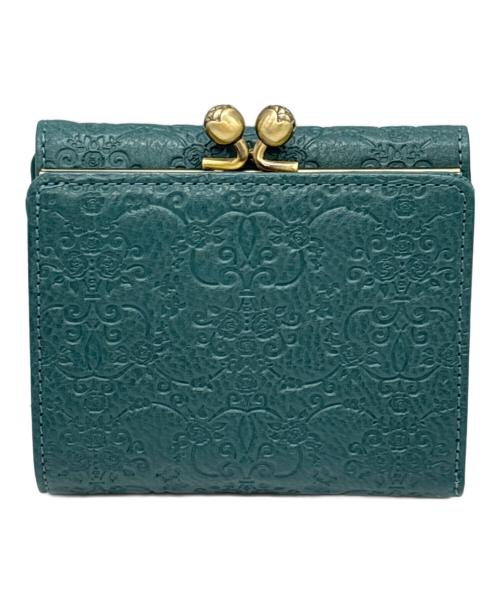 ANNA SUI（アナスイ）ANNA SUI (アナスイ) 2つ折り財布　ヴィンテージローズ グリーン 未使用品の古着・服飾アイテム