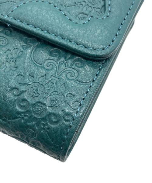 ANNA SUI（アナスイ）ANNA SUI (アナスイ) 2つ折り財布　ヴィンテージローズ グリーン 未使用品の古着・服飾アイテム