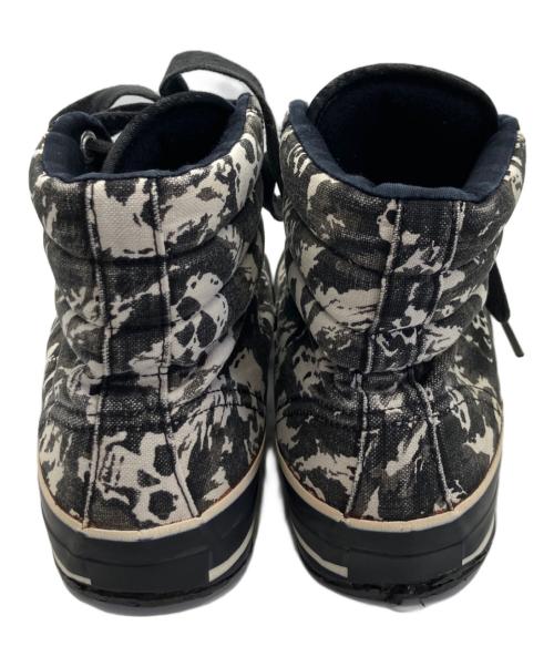 NUMBER (N)INE（ナンバーナイン）NUMBER (N)INE (ナンバーナイン) スカル柄ハイカットスニーカー ブラック サイズ:SIZE 5の古着・服飾アイテム