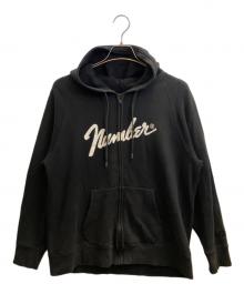 NUMBER (N)INE（ナンバーナイン）の古着「ジップパーカー」｜ブラック