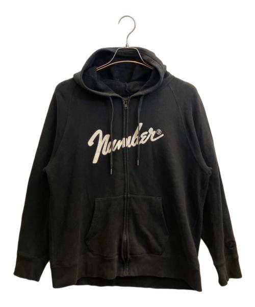 NUMBER (N)INE（ナンバーナイン）NUMBER (N)INE (ナンバーナイン) ジップパーカー ブラック サイズ:SIZE 4の古着・服飾アイテム