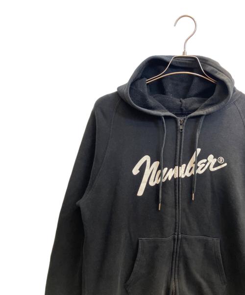 NUMBER (N)INE（ナンバーナイン）NUMBER (N)INE (ナンバーナイン) ジップパーカー ブラック サイズ:SIZE 4の古着・服飾アイテム