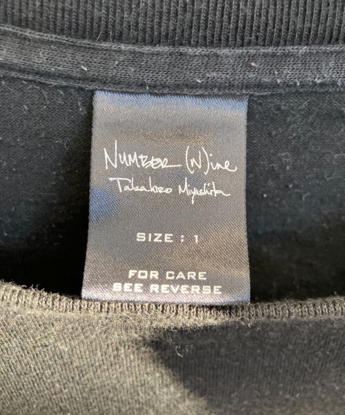 NUMBER (N)INE（ナンバーナイン）NUMBER (N)INE (ナンバーナイン) 半袖カットソー　黒タグ ブラック サイズ:SIZE 1の古着・服飾アイテム