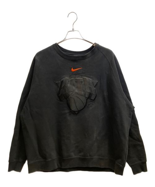 NIKE（ナイキ）NIKE (ナイキ) KITH (キス) Fleece Crewneck ブラック サイズ:XXLの古着・服飾アイテム