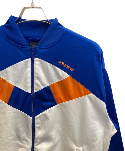adidas（アディダス）adidas (アディダス) トラックジャケット ブルー×ホワイト サイズ:Ｌの古着・服飾アイテム