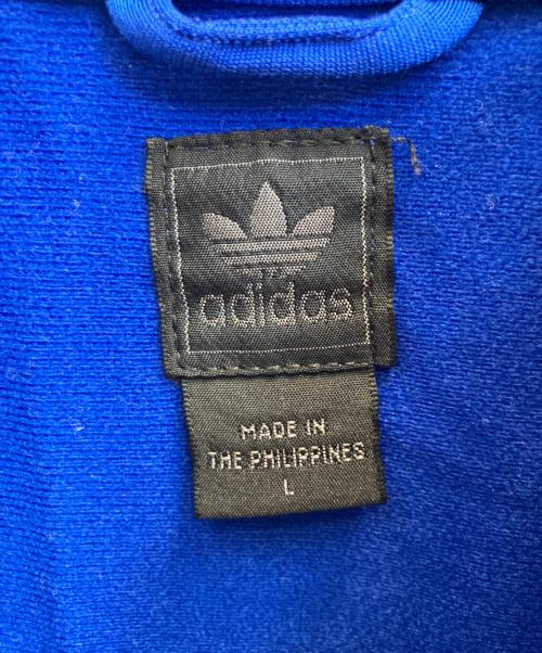adidas（アディダス）adidas (アディダス) トラックジャケット ブルー×ホワイト サイズ:Ｌの古着・服飾アイテム