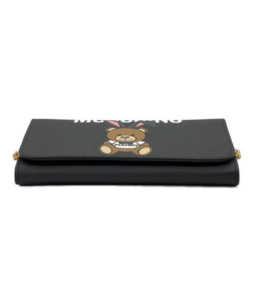 MOSCHINO（モスキーノ）MOSCHINO (モスキーノ) PLAY BOY (プレイボーイ) チェーンショルダーバッグ ブラックの古着・服飾アイテム