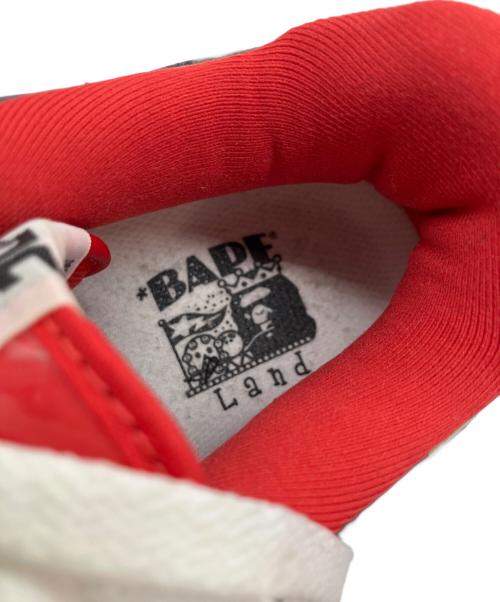 A BATHING APE（アベイシングエイプ）A BATHING APE (アベイシングエイプ) BAPE STA シャークカモ レッド サイズ:SIZE 23.5cmの古着・服飾アイテム