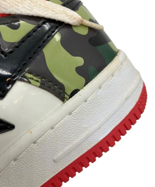 A BATHING APE（アベイシングエイプ）A BATHING APE (アベイシングエイプ) BAPE STA シャークカモ レッド サイズ:SIZE 23.5cmの古着・服飾アイテム
