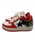 A BATHING APE (アベイシングエイプ) BAPE STA シャークカモ レッド サイズ:SIZE 23.5cm：12000円