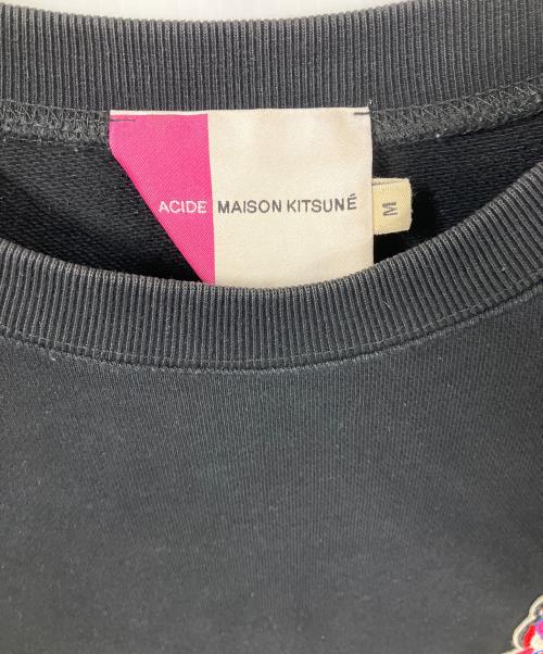 maison kitsune（アシッドメゾンキツネ）maison kitsune (アシッドメゾンキツネ) ACIED (アシッド) スウェット ブラック サイズ:Mの古着・服飾アイテム