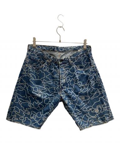 u*c様 LEX着用　A BATHING APE ハーフパンツ　Mサイズ 中古・古着通販】A BATHING APE (アベイシングエイプ) デニムハーフ