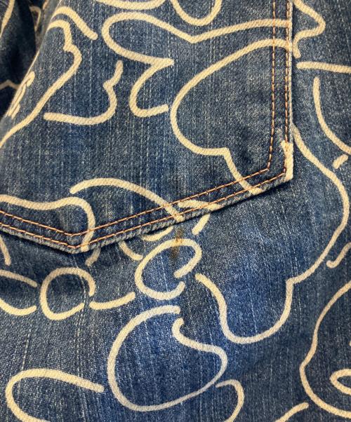 A BATHING APE（アベイシングエイプ）A BATHING APE (アベイシングエイプ) デニムハーフパンツ ネイビー サイズ:Мの古着・服飾アイテム