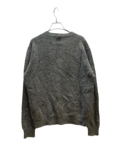 stussy（ステューシー）stussy (ステューシー) 金タグ　厚手ニット グレー サイズ:Мの古着・服飾アイテム