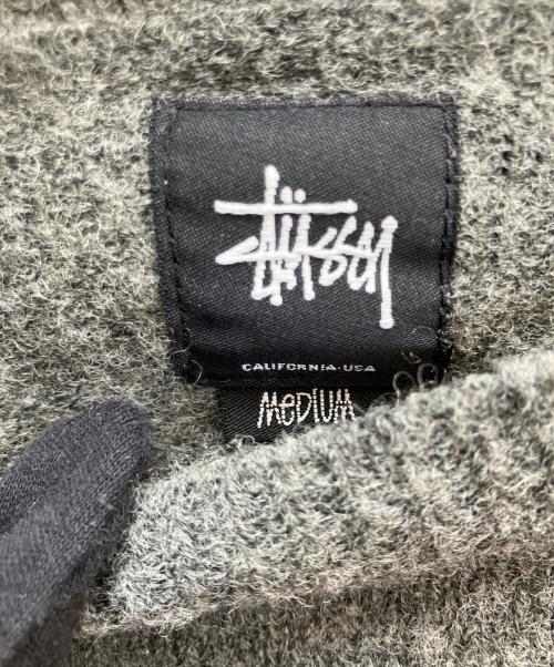 stussy（ステューシー）stussy (ステューシー) 金タグ　厚手ニット グレー サイズ:Мの古着・服飾アイテム