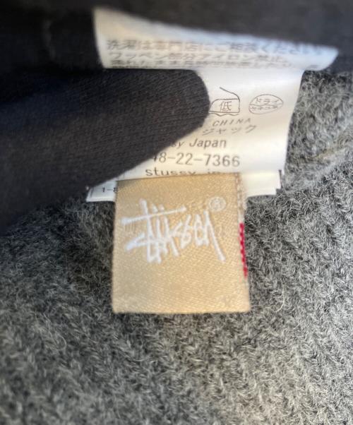 stussy（ステューシー）stussy (ステューシー) 金タグ　厚手ニット グレー サイズ:Мの古着・服飾アイテム