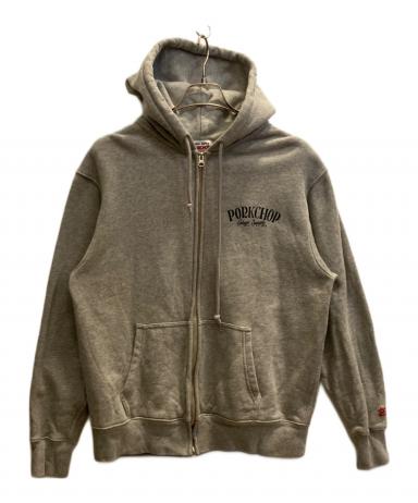 中古・古着通販】PORK CHOP (ポークチョップ) ジップパーカー グレー