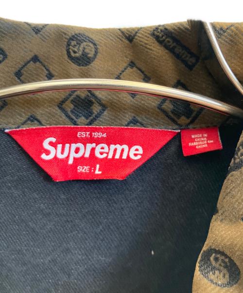 SUPREME（シュプリーム）SUPREME (シュプリーム) Flocked Denim Trucker Jacket オリーブ サイズ:Ｌの古着・服飾アイテム