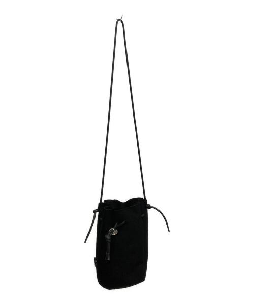s'yte（サイト）s'yte (サイト) CONCHO DRAWSTRING SHOULDER BAG ブラックの古着・服飾アイテム