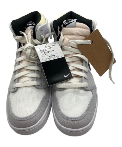 NIKE（ナイキ）NIKE (ナイキ) AIR JORDAN1 KO ホワイト×グレー サイズ:SIZE 27cm 未使用品の古着・服飾アイテム