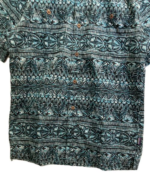Patagonia（パタゴニア）Patagonia (パタゴニア) 半袖シャツ ブラック×ブルー サイズ:Ｓの古着・服飾アイテム