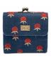 ANNA SUI（アナスイ）の古着「ガマ口 2つ折り財布」｜ネイビー×ブラウン