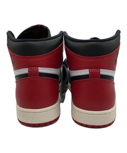 NIKE（ナイキ）NIKE (ナイキ) エアジョーダン1 レトロ ハイ OG ハイカットスニーカー レッドxホワイトxブラック サイズ:28の古着・服飾アイテム