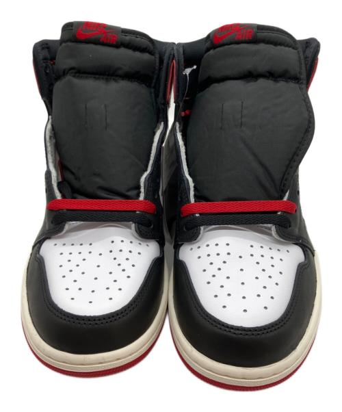 NIKE（ナイキ）NIKE (ナイキ) エアジョーダン1 レトロ ハイ OG ハイカットスニーカー レッドxホワイトxブラック サイズ:28の古着・服飾アイテム