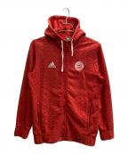 adidasアディダス）の古着「ジップパーカー　バイエルンミュンヘン」｜レッド