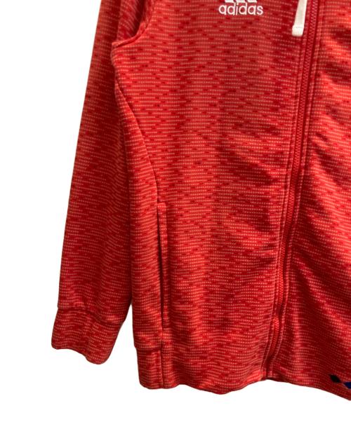 adidas（アディダス）adidas (アディダス) ジップパーカー　バイエルンミュンヘン レッド サイズ:Ｌの古着・服飾アイテム