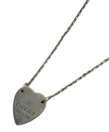 GUCCI（グッチ）の古着「トレードマークハートペンダントネックレス」｜シルバー