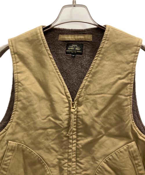SCHOTT BROS.（ショット）SCHOTT BROS. (ショット) CIVILIAN DECK VEST ブラウン サイズ:Мの古着・服飾アイテム