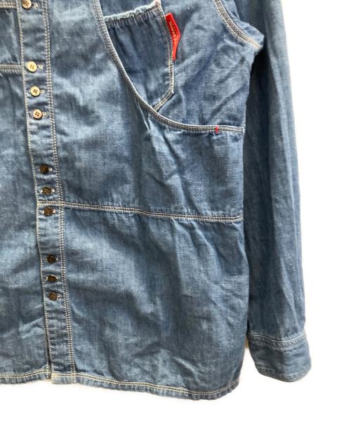 HAI SPORTING GEAR（ハイスポーティングギア）HAI SPORTING GEAR (ハイスポーティングギア) 長袖シャツ インディゴ サイズ:Мの古着・服飾アイテム