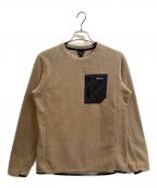 Patagoniaパタゴニア）の古着「R1エア クルーネック」｜ベージュ