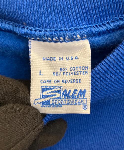 SALEM（セーラム）SALEM (セーラム) 90's裏起毛スウェット ブルー サイズ:Ｌの古着・服飾アイテム