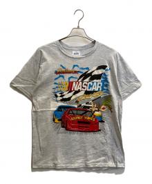 TULTEX（タルテックス）の古着「半袖カットソー　nascar looney tunes」｜ライトグレー