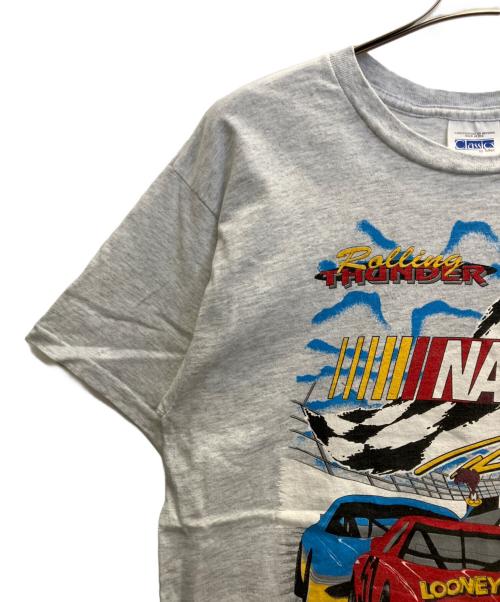 TULTEX（タルテックス）TULTEX (タルテックス) 半袖カットソー　nascar looney tunes ライトグレー サイズ:Ｌの古着・服飾アイテム