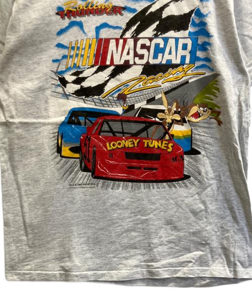 TULTEX（タルテックス）TULTEX (タルテックス) 半袖カットソー　nascar looney tunes ライトグレー サイズ:Ｌの古着・服飾アイテム