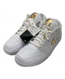NIKE（ナイキ）の古着「Women's Air Jordan 1 Low SE "White/Gold"」｜ホワイト