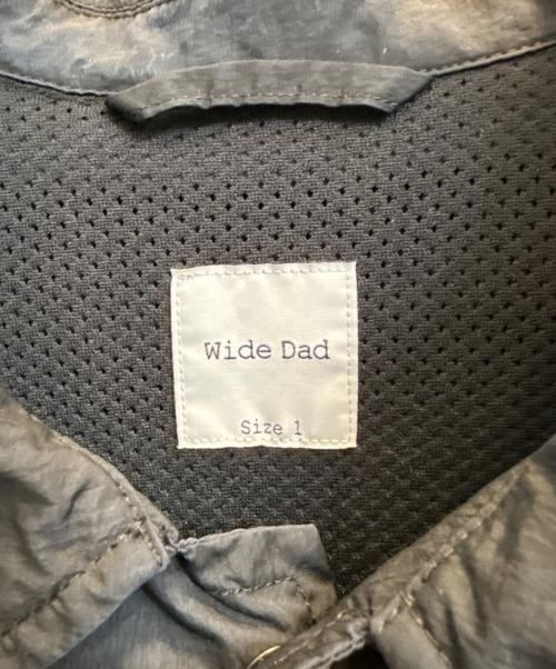 WIDE DAD（ワイド ダット）WIDE DAD (ワイド ダット) ナイロンコーチジャケット ブラック サイズ:1の古着・服飾アイテム