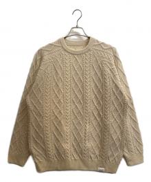 FreshService（フレッシュサービス）の古着「SHETLAND WOOL x SOLOTEX® TECH FISHERMAN SWEATER」｜アイボリー